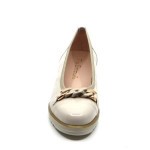 Emmanuelle pump beige lakleer/suède 24473